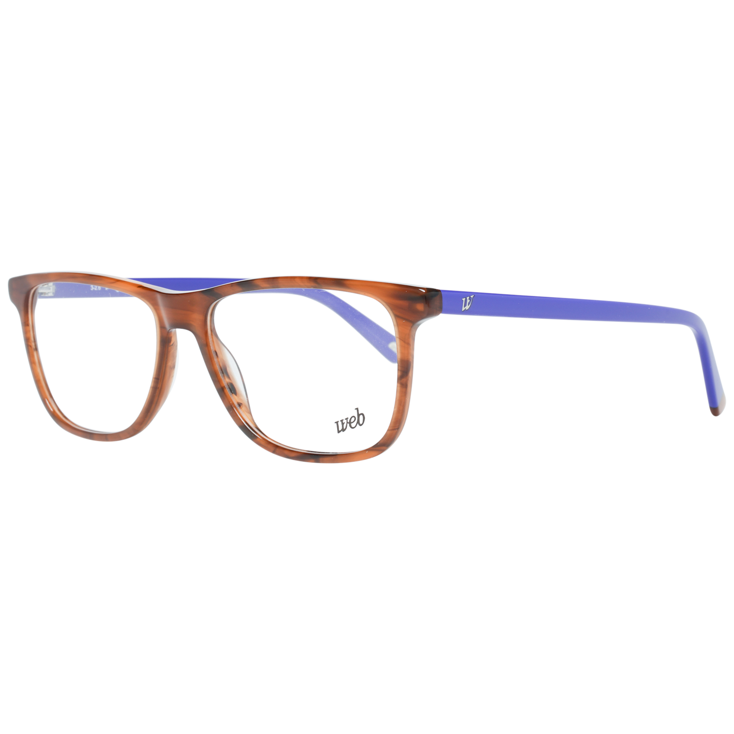 Web Rectangle glasses in Orange with Plastic frame, model Web Optical Frame WE5224 048 54, from Burghley & Co – Luxury eyewear UK