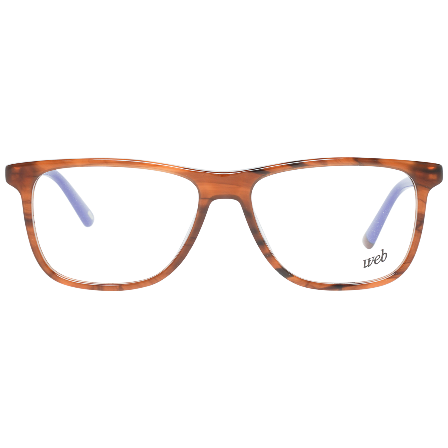 Web Rectangle glasses in Orange with Plastic frame, model Web Optical Frame WE5224 048 54, from Burghley & Co – Luxury eyewear UK