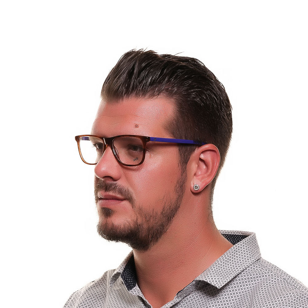 Web Rectangle glasses in Orange with Plastic frame, model Web Optical Frame WE5224 048 54, from Burghley & Co – Luxury eyewear UK