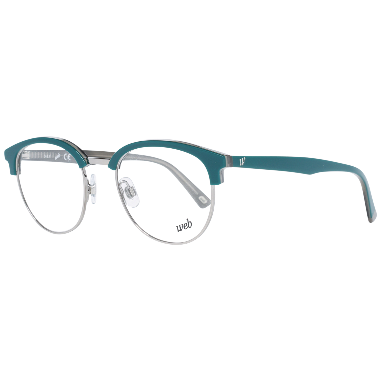 Web glasses in Green with Metal frame, model Web Optical Frames WE5225 49008, from Burghley & Co – Luxury eyewear UK