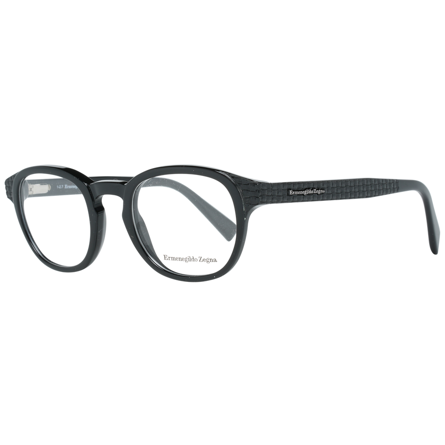 Ermenegildo Zegna Round glasses in Black with Plastic frame, model Ermenegildo Zegna Optical Frames EZ5108 48001, from Burghley & Co – Luxury eyewear UK