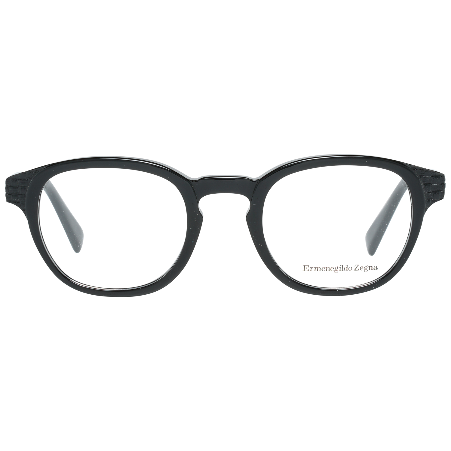 Ermenegildo Zegna Round glasses in Black with Plastic frame, model Ermenegildo Zegna Optical Frame EZ5108 001 48, from Burghley & Co – Luxury eyewear UK