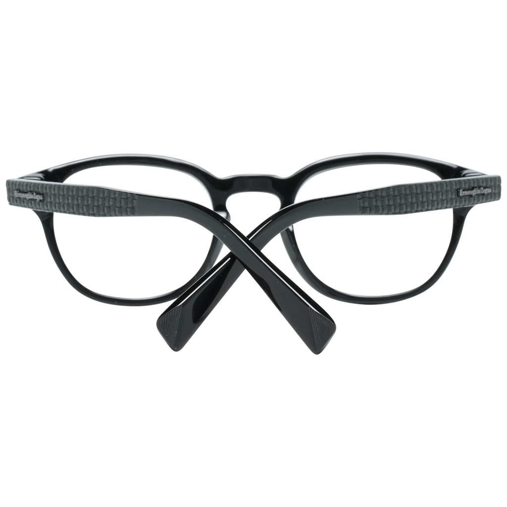 Ermenegildo Zegna Round glasses in Black with Plastic frame, model Ermenegildo Zegna Optical Frames EZ5108 48001, from Burghley & Co – Luxury eyewear UK