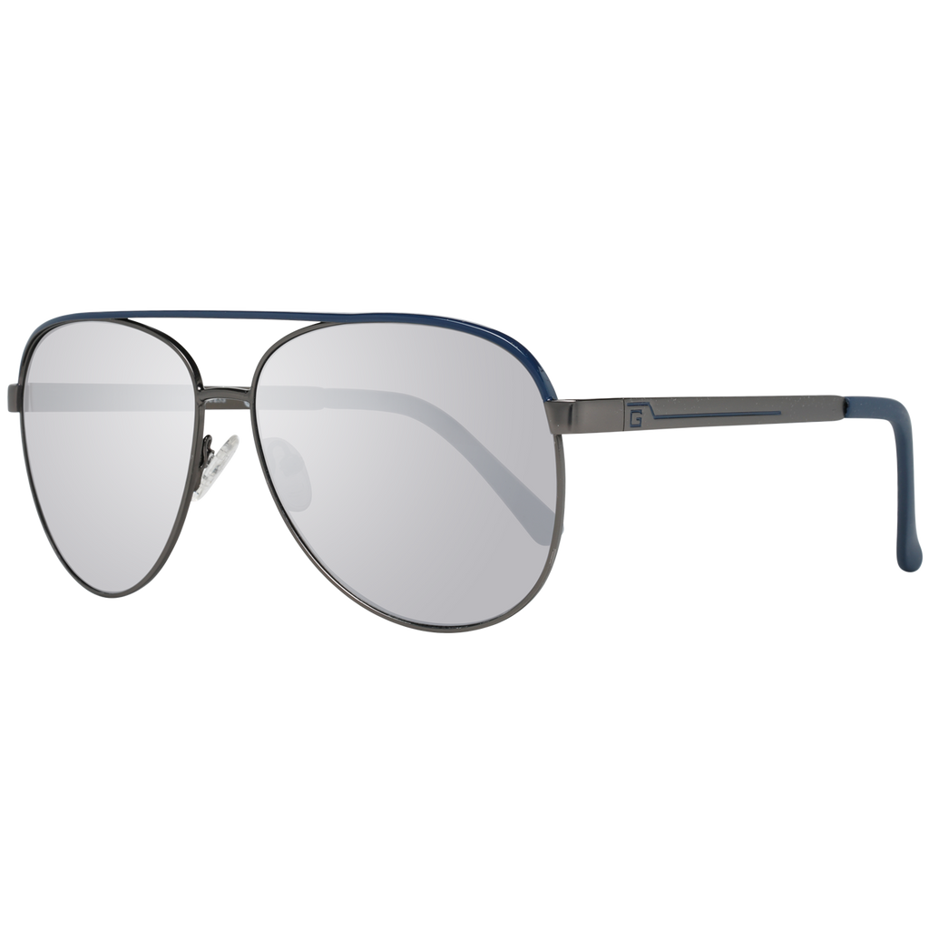 Guess Aviator sunglasses in Gunmetal with Metal frame, model Guess Sunglasses GF0172 6008C, from Burghley & Co – Luxury eyewear UK