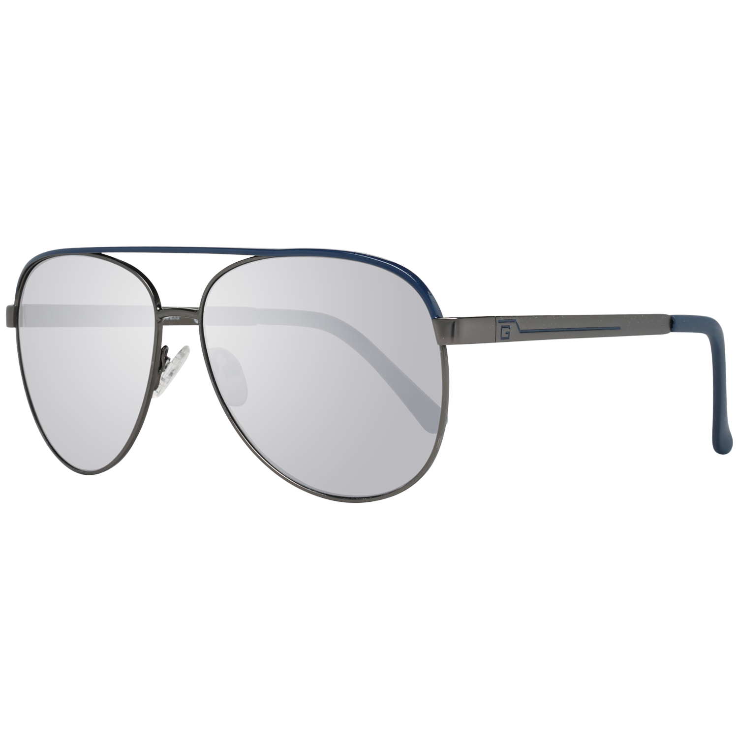 Guess Aviator sunglasses in Gunmetal with Metal frame, model Guess Sunglasses GF0172 6008C, from Burghley & Co – Luxury eyewear UK