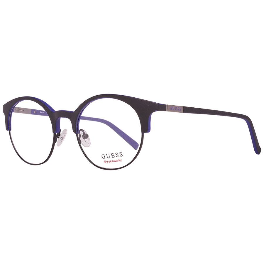Guess Round glasses in Black with Metal frame, model Guess Optical Frames GU3025 51002, from Burghley & Co – Luxury eyewear UK