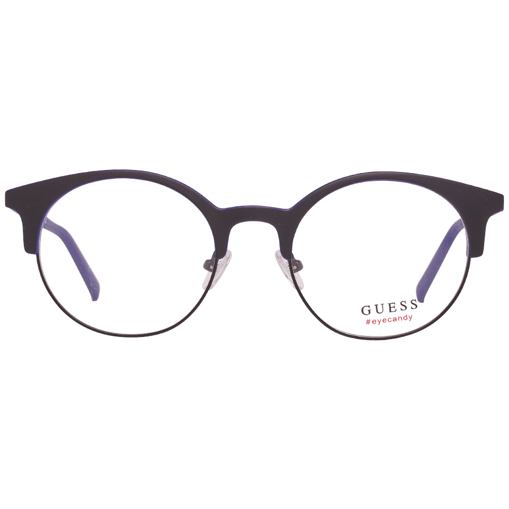 Guess Round glasses in Black with Metal frame, model Guess Optical Frames GU3025 51002, from Burghley & Co – Luxury eyewear UK