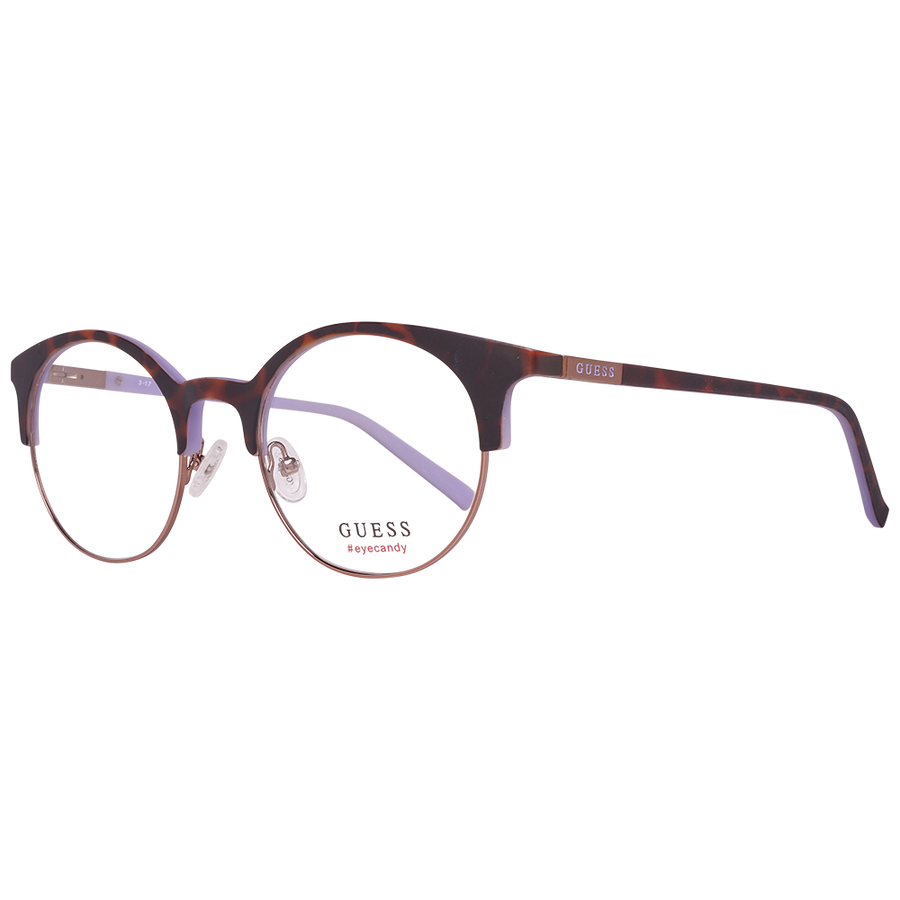 Guess Round glasses in Brown with Metal frame, model Guess Optical Frames GU3025 51052, from Burghley & Co – Luxury eyewear UK