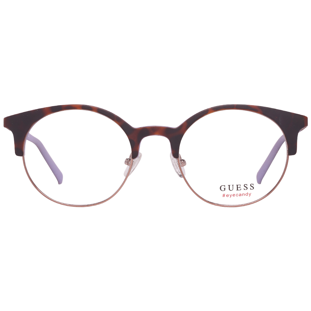 Guess Round glasses in Brown with Metal frame, model Guess Optical Frames GU3025 51052, from Burghley & Co – Luxury eyewear UK