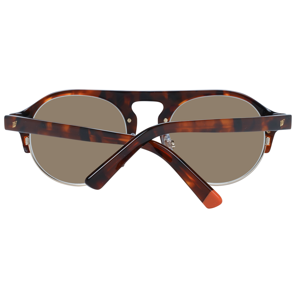Web Round sunglasses in Brown with Metal frame, model Web Sunglasses WE0224 5252G, from Burghley & Co – Luxury eyewear UK