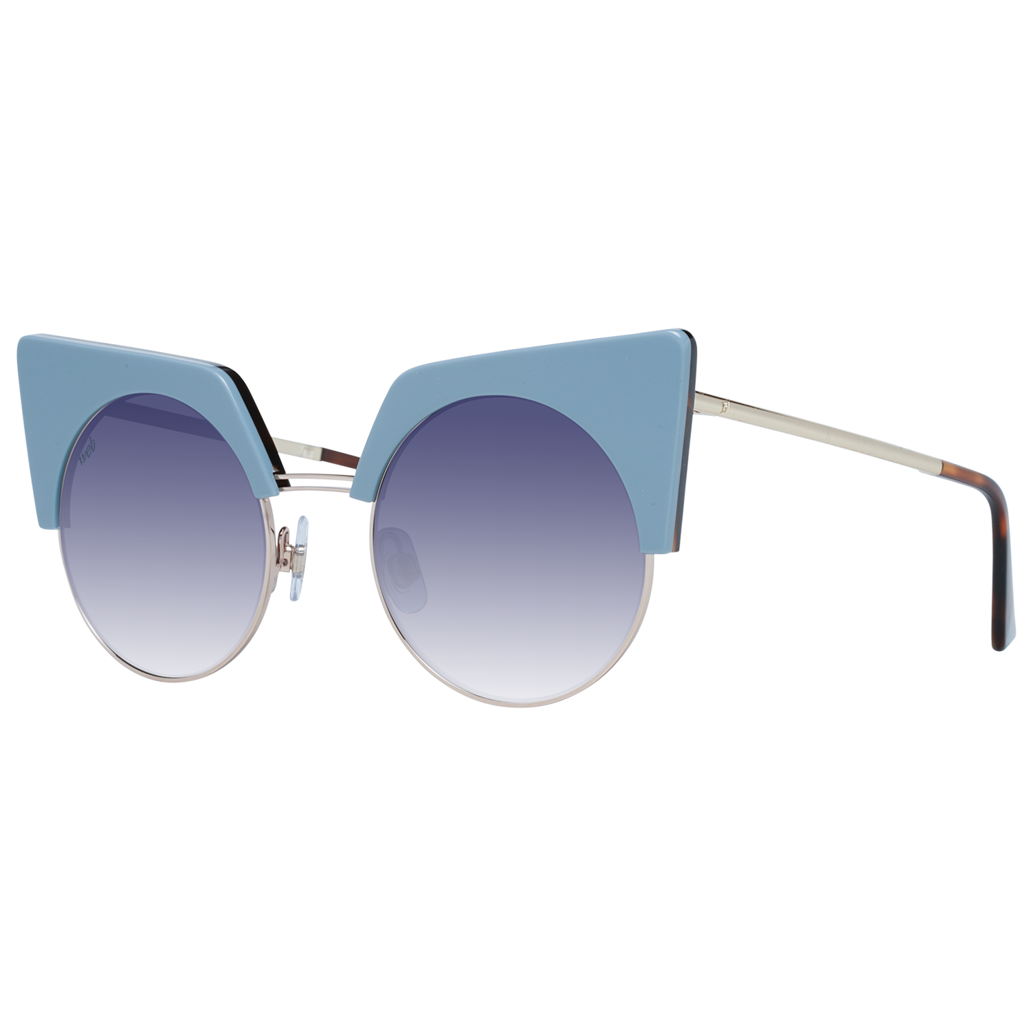 Web Cat-eye sunglasses in Blue with Metal frame, model Web Sunglasses WE0229 4986W, from Burghley & Co – Luxury eyewear UK