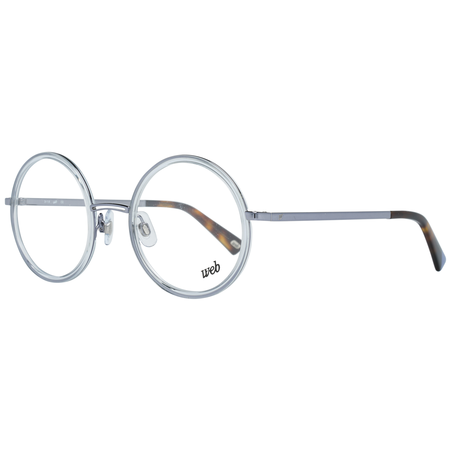 Web glasses in Silver with Metal frame, model Web Optical Frame WE5244 086 49, from Burghley & Co – Luxury eyewear UK