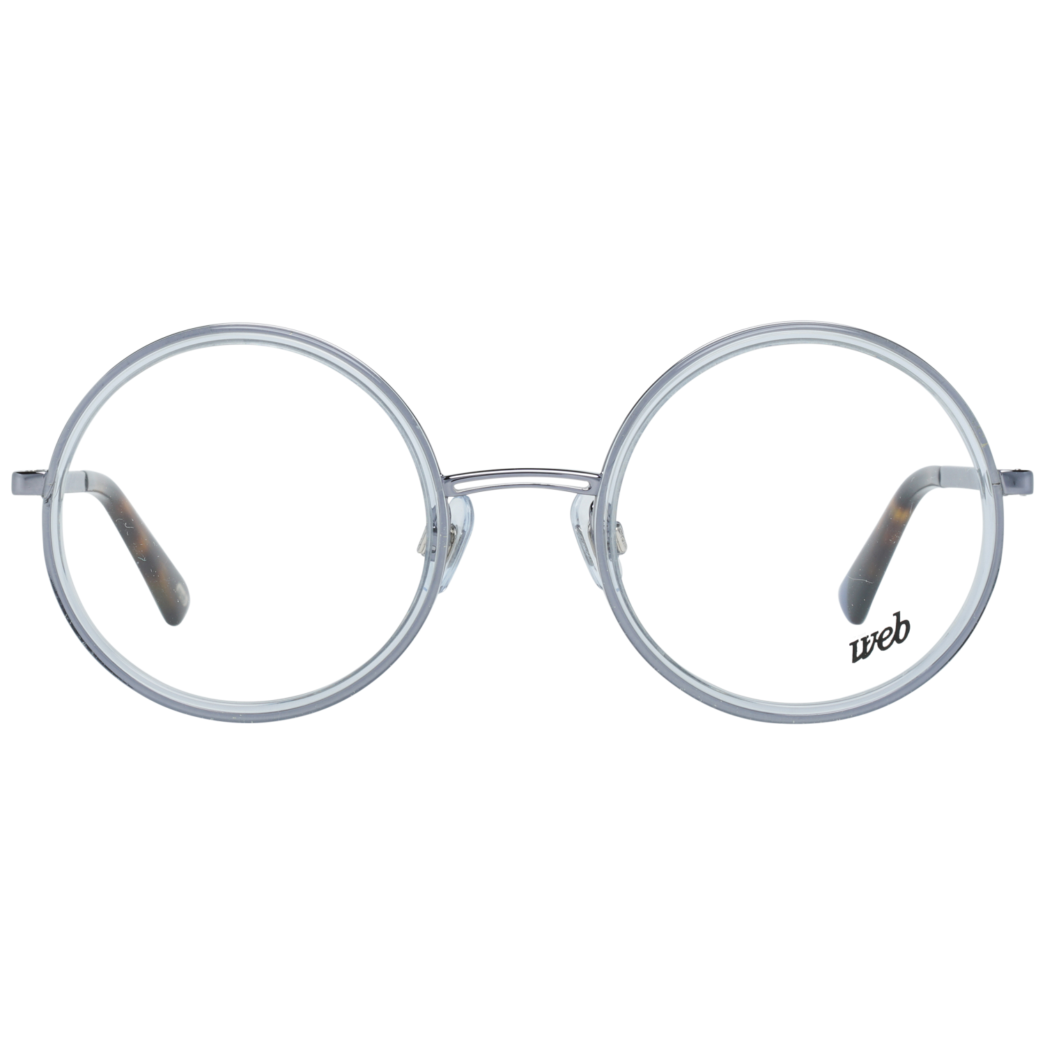 Web glasses in Silver with Metal frame, model Web Optical Frame WE5244 086 49, from Burghley & Co – Luxury eyewear UK