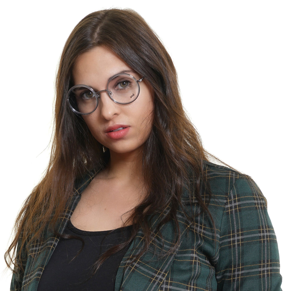 Web glasses in Silver with Metal frame, model Web Optical Frame WE5244 086 49, from Burghley & Co – Luxury eyewear UK