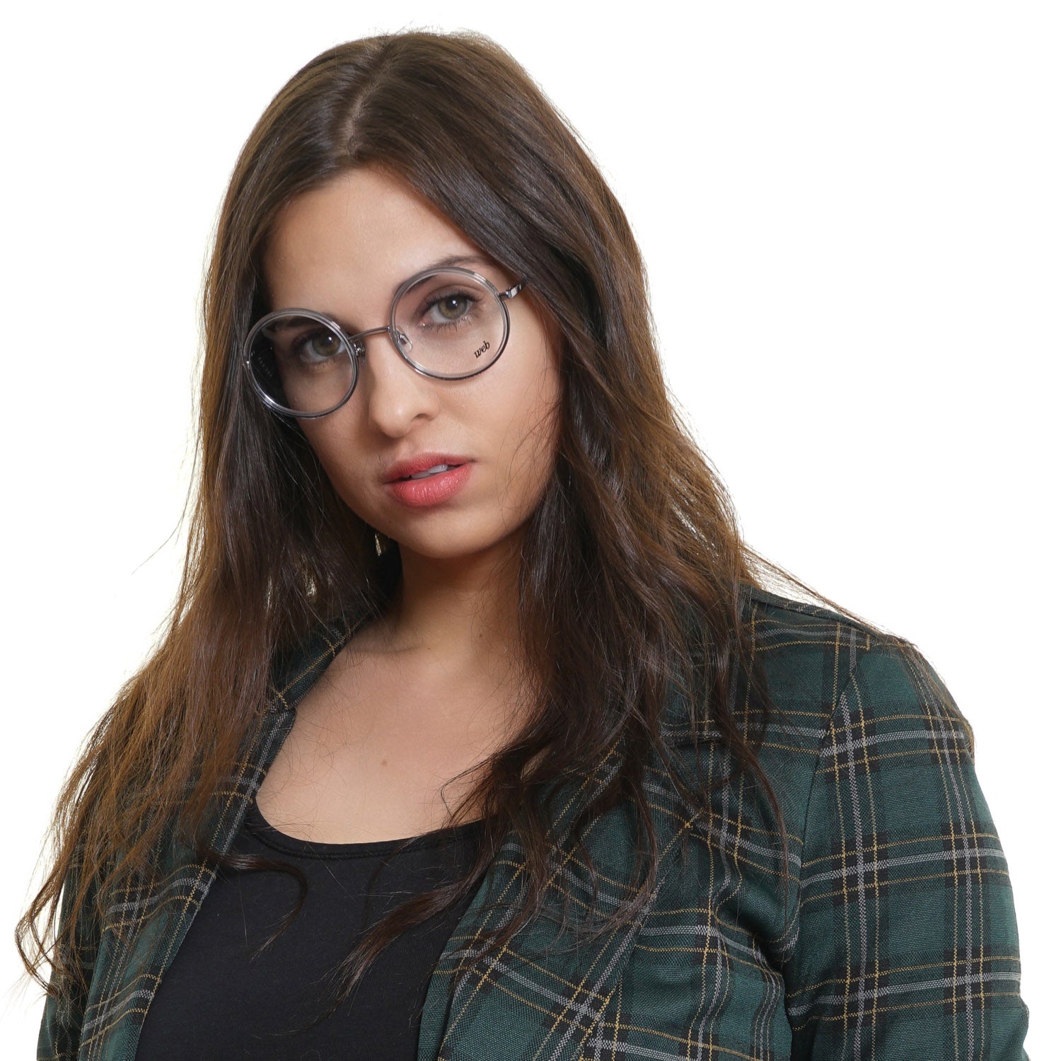 Web glasses in Silver with Metal frame, model Web Optical Frame WE5244 086 49, from Burghley & Co – Luxury eyewear UK