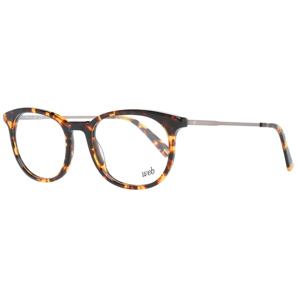 Web Round glasses in Brown with Plastic frame, model Web Optical Frame WE5246 053 52, from Burghley & Co – Luxury eyewear UK