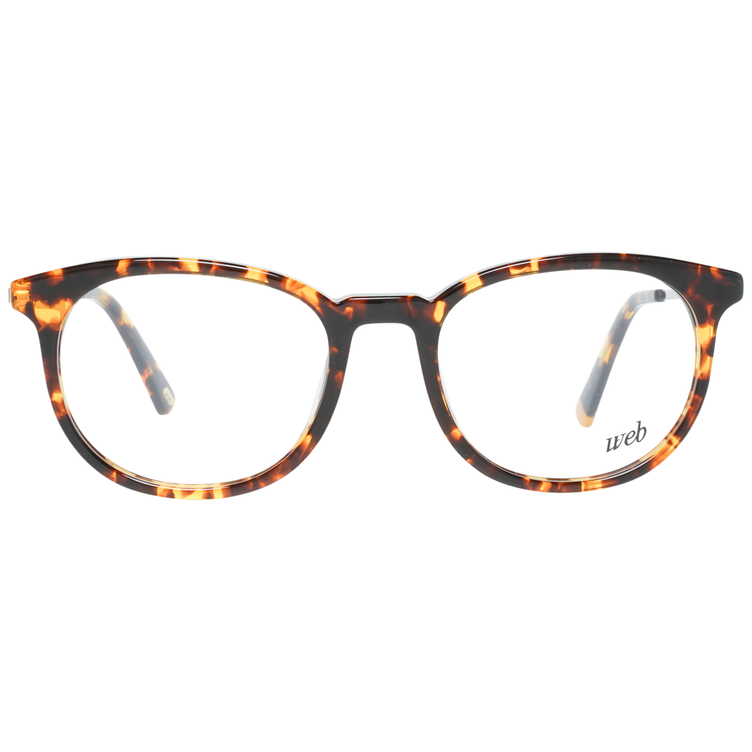 Web Round glasses in Brown with Plastic frame, model Web Optical Frame WE5246 053 52, from Burghley & Co – Luxury eyewear UK
