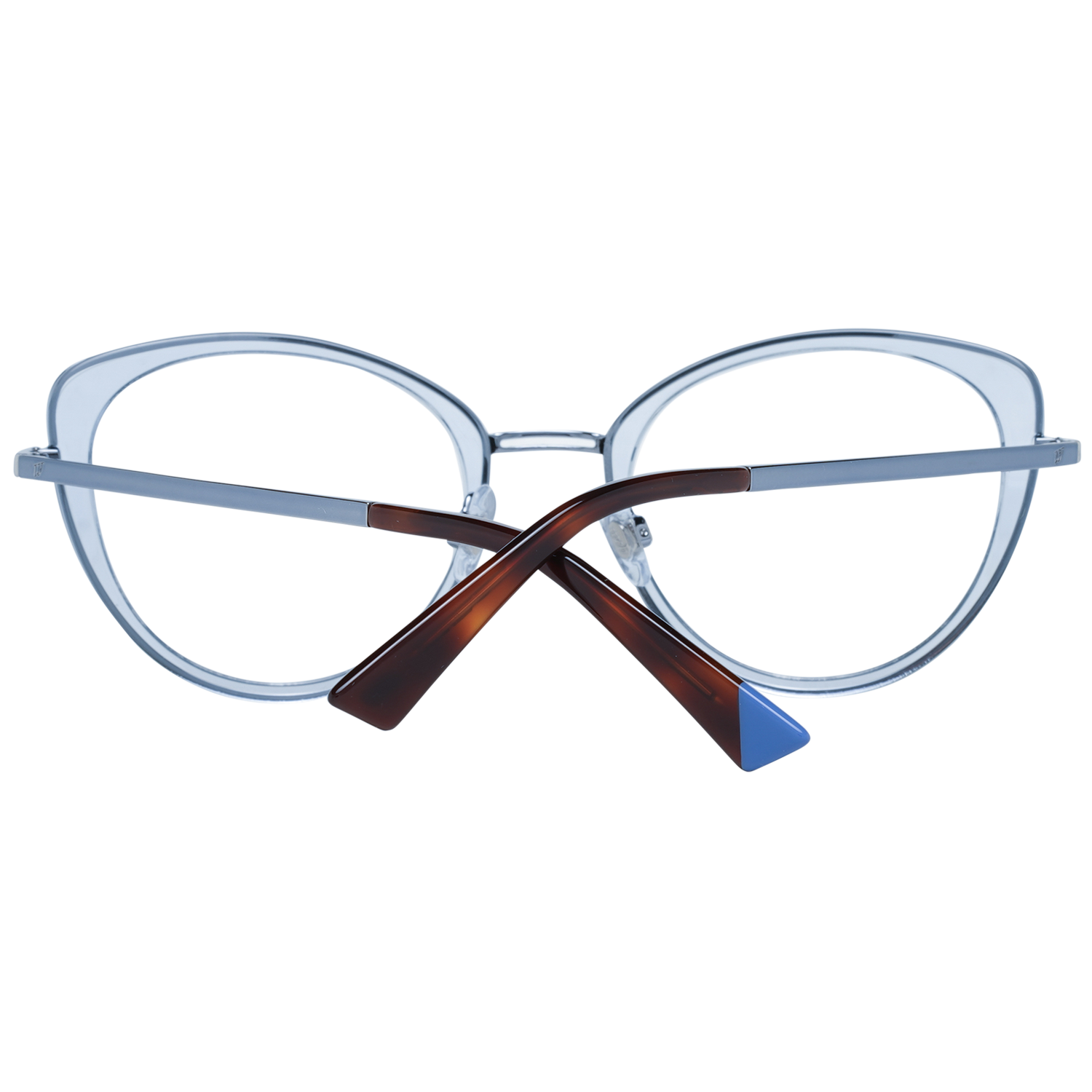 Web Cat-eye glasses in Clear with Metal frame, model Web Optical Frame WE5257 086 53, from Burghley & Co – Luxury eyewear UK