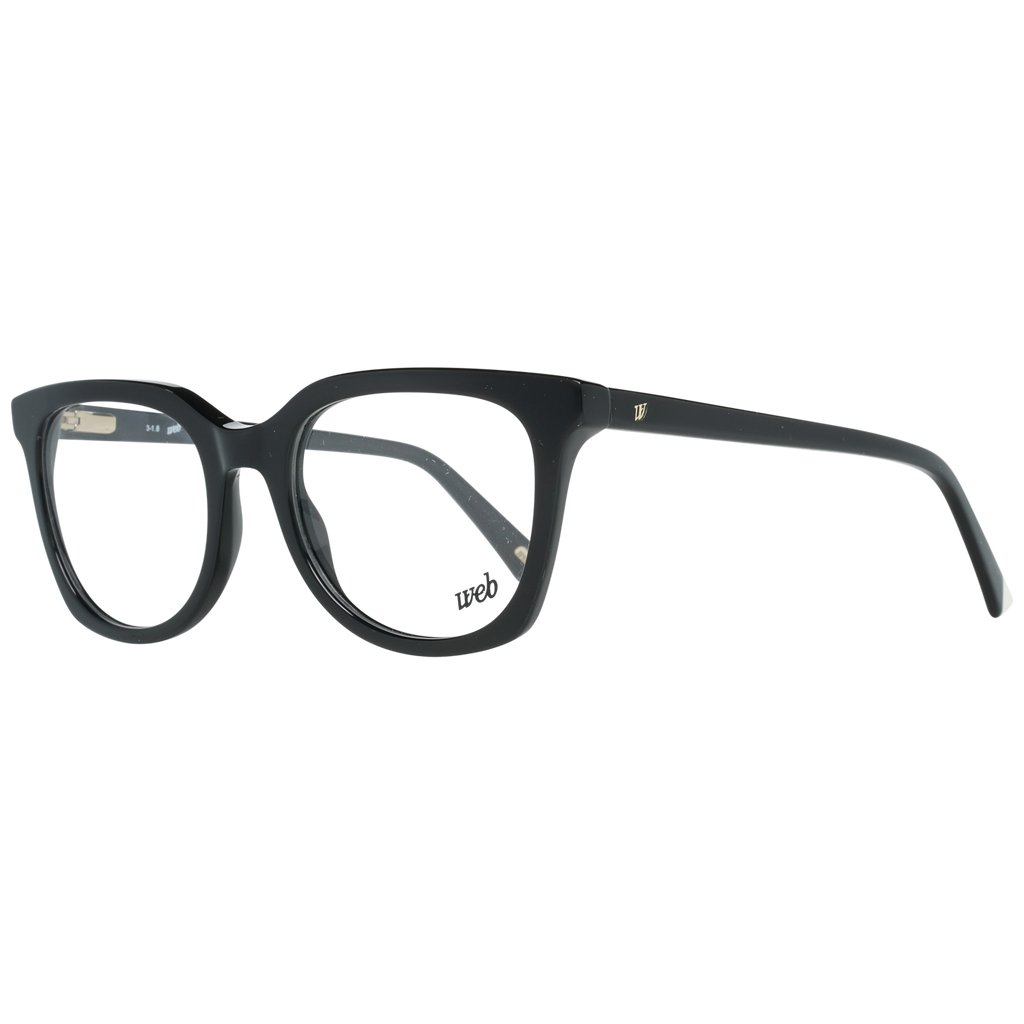Web Round glasses in Black with Plastic frame, model Web Optical Frames WE5260 49001, from Burghley & Co – Luxury eyewear UK