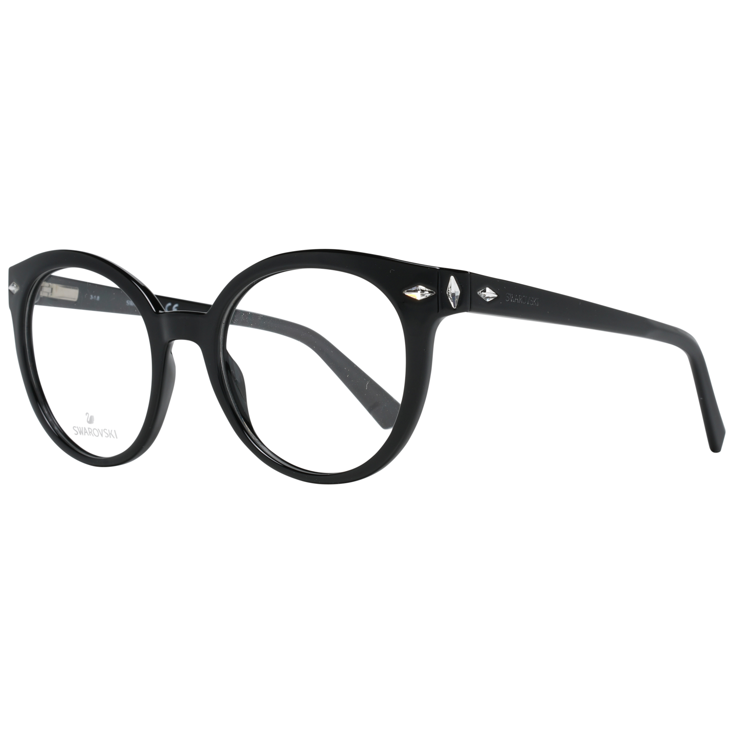 Swarovski glasses in Black with Plastic frame, model Swarovski Optical Frame SK5272 001 50, from Burghley & Co – Luxury eyewear UK