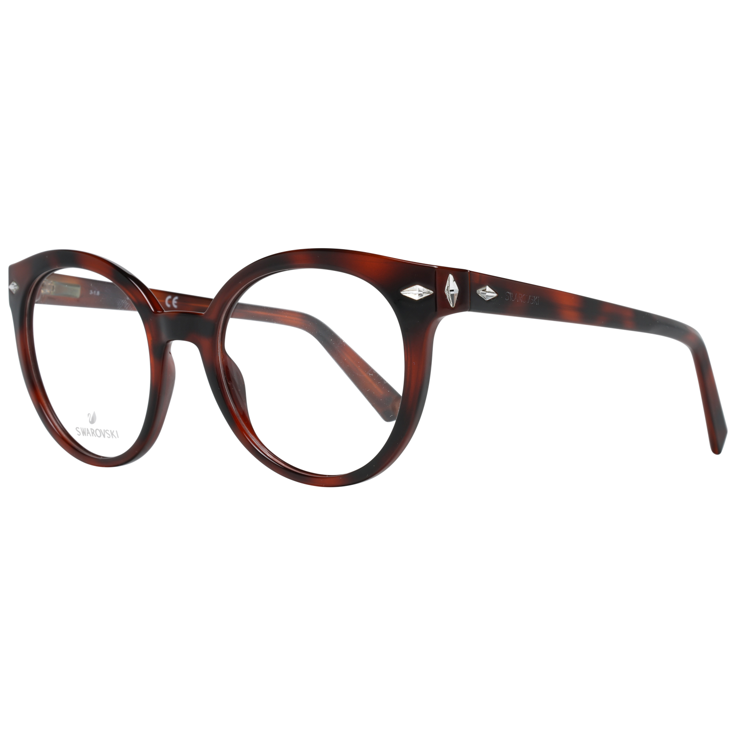 Swarovski glasses in Brown with Plastic frame, model Swarovski Optical Frame SK5272 052 50, from Burghley & Co – Luxury eyewear UK