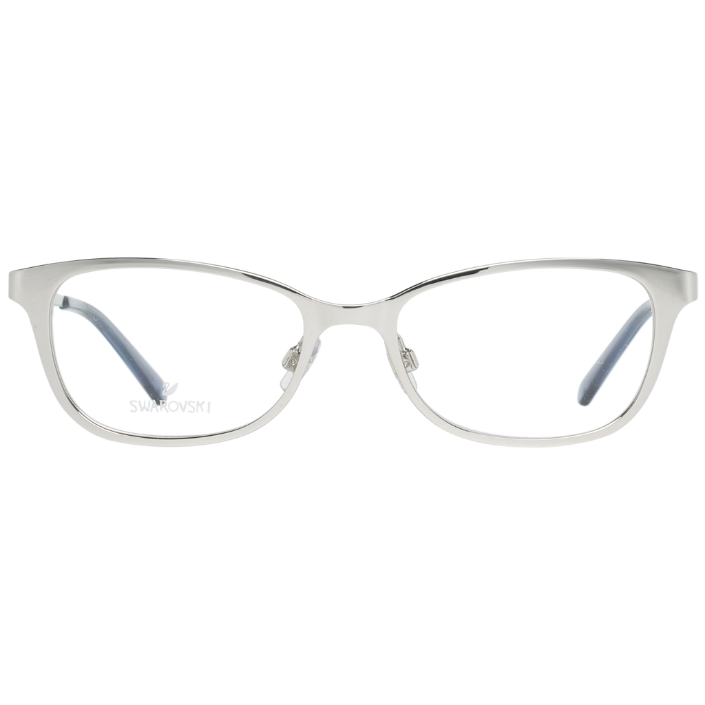 Swarovski Rectangle glasses in Silver with Metal frame, model Swarovski Optical Frames SK5277 52016, from Burghley & Co – Luxury eyewear UK