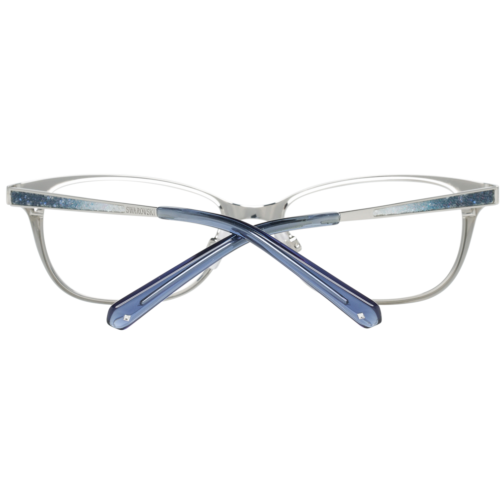 Swarovski Rectangle glasses in Silver with Metal frame, model Swarovski Optical Frames SK5277 52016, from Burghley & Co – Luxury eyewear UK