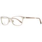Swarovski Rectangle glasses in Gold with Metal frame, model Swarovski Optical Frames SK5277 52032, from Burghley & Co – Luxury eyewear UK