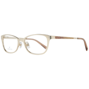 Swarovski Rectangle glasses in Gold with Metal frame, model Swarovski Optical Frames SK5277 52032, from Burghley & Co – Luxury eyewear UK