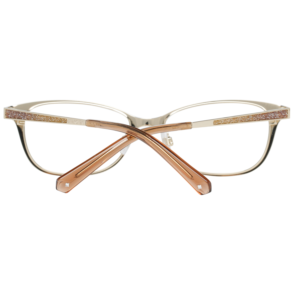 Swarovski Rectangle glasses in Gold with Metal frame, model Swarovski Optical Frames SK5277 52032, from Burghley & Co – Luxury eyewear UK