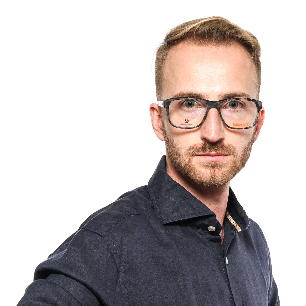 Timberland Square glasses in Grey with Plastic frame, model Timberland Optical Frames TB1591 56020, from Burghley & Co – Luxury eyewear UK