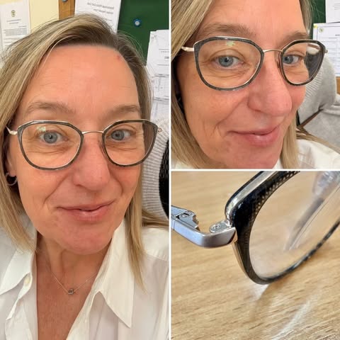 Customer wearing Burghley & Co eyewear
