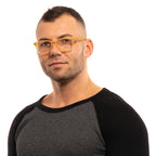 Gant Rectangle glasses in Yellow with Plastic frame, model Gant Optical Frames GRA104 52L69, from Burghley & Co – Luxury eyewear UK