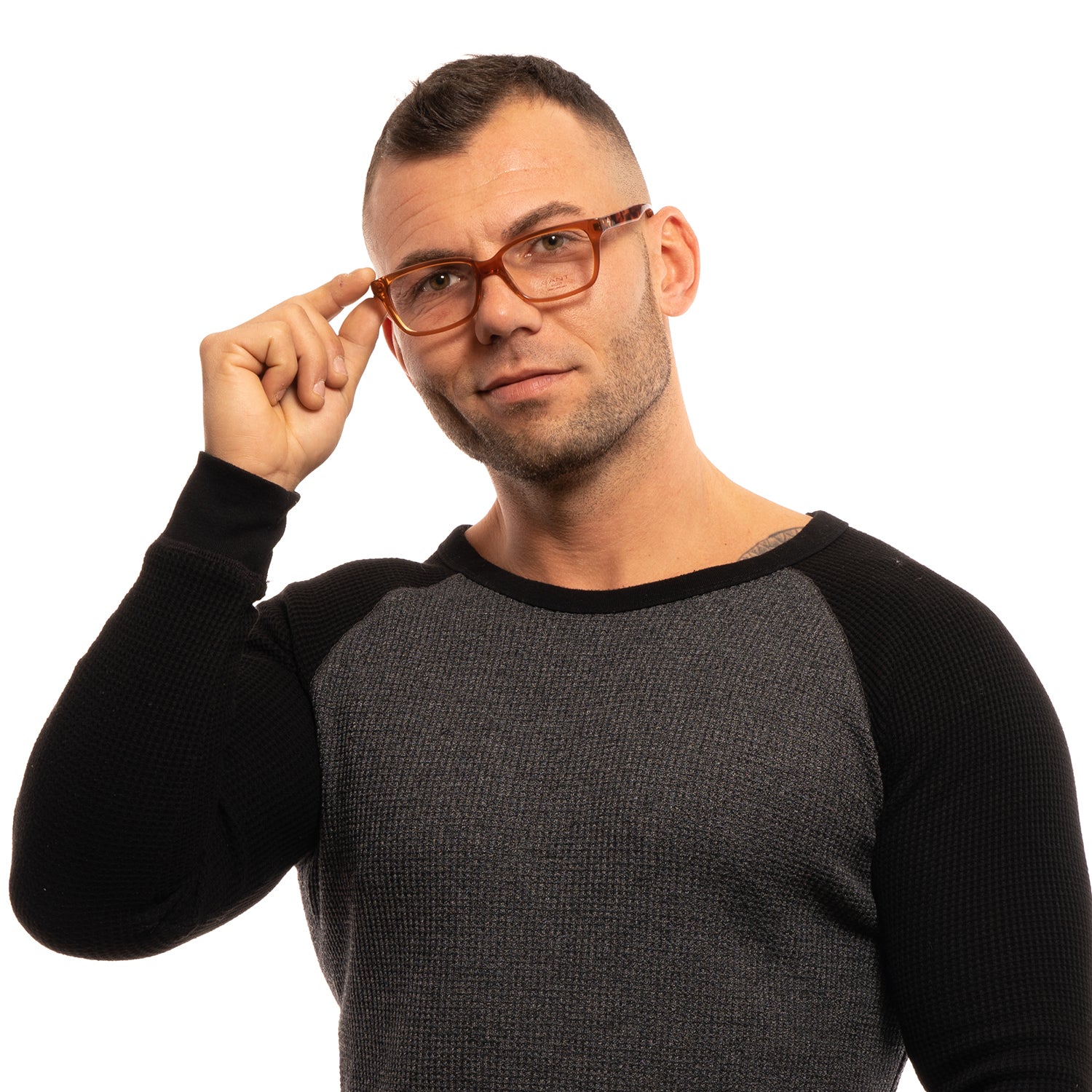 Gant Rectangle glasses in Brown with Plastic frame, model Gant Optical Frame GRA092 D96 52 | GR YURI BRN 52, from Burghley & Co – Luxury eyewear UK