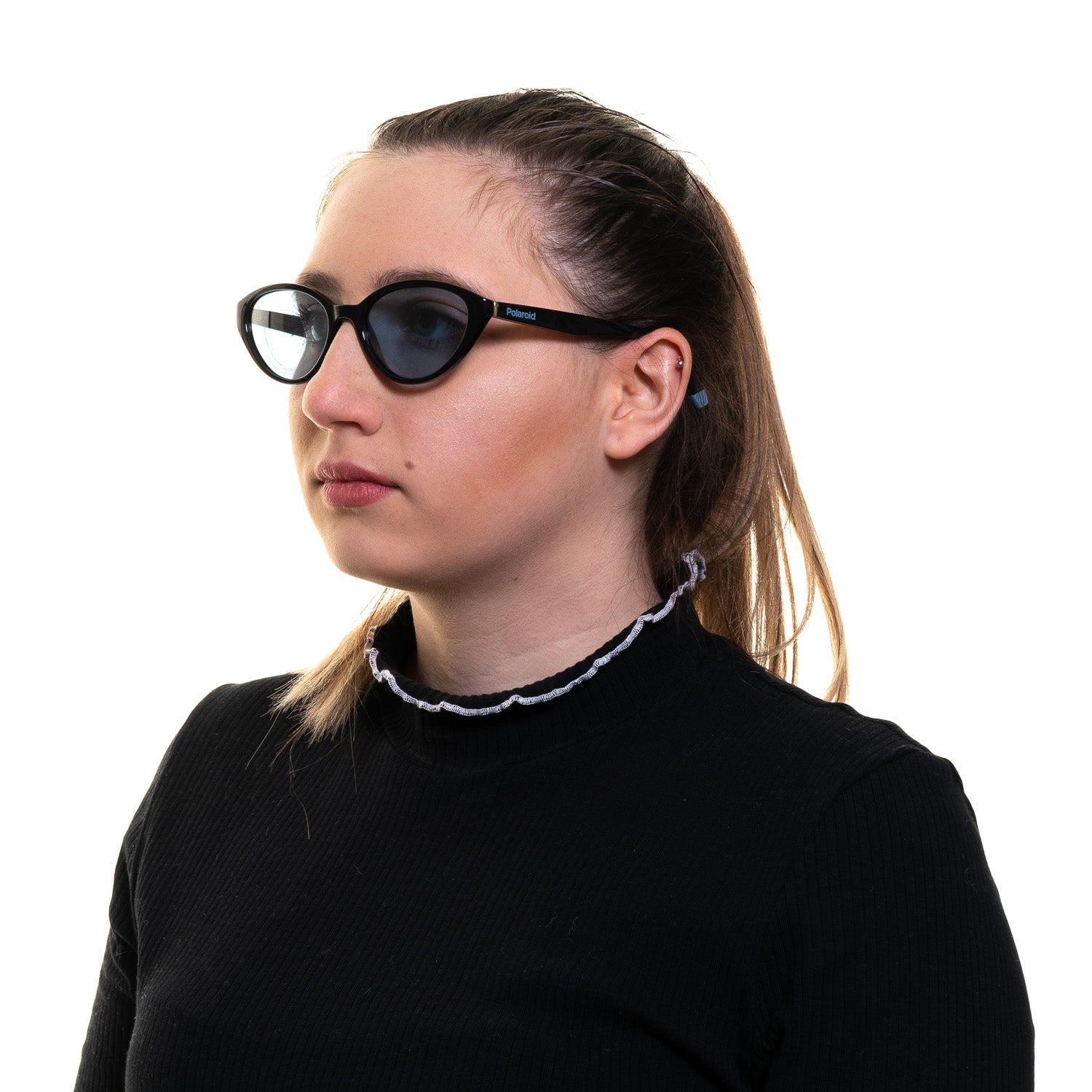 Polaroid Cat-eye sunglasses in Black with Plastic frame, model Polaroid Sunglasses PLD 6109/S OY453, from Burghley & Co – Luxury eyewear UK