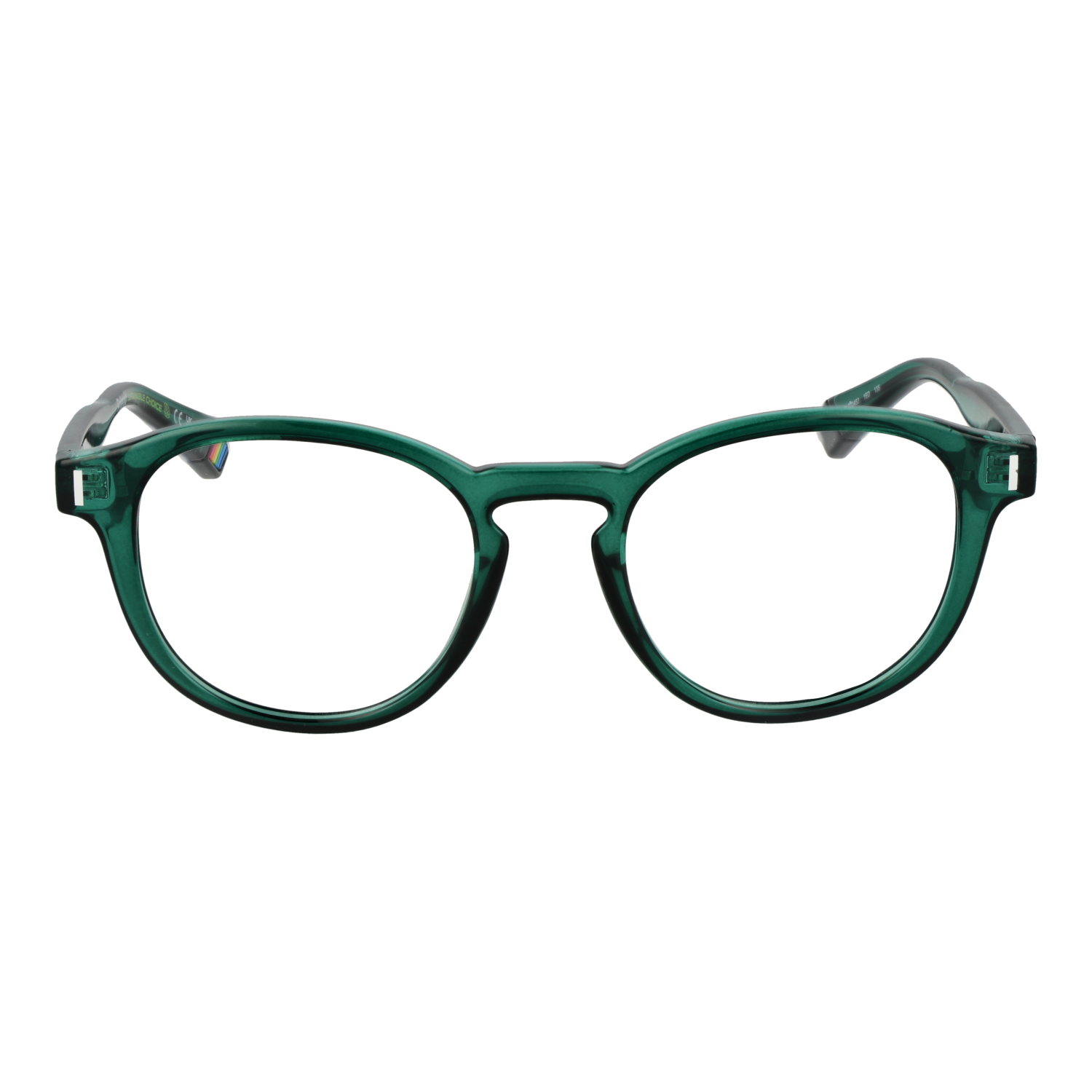 Polaroid glasses in Green, model Polaroid Optical Frames PLD D452 1ED 48, from Burghley & Co – Luxury eyewear UK