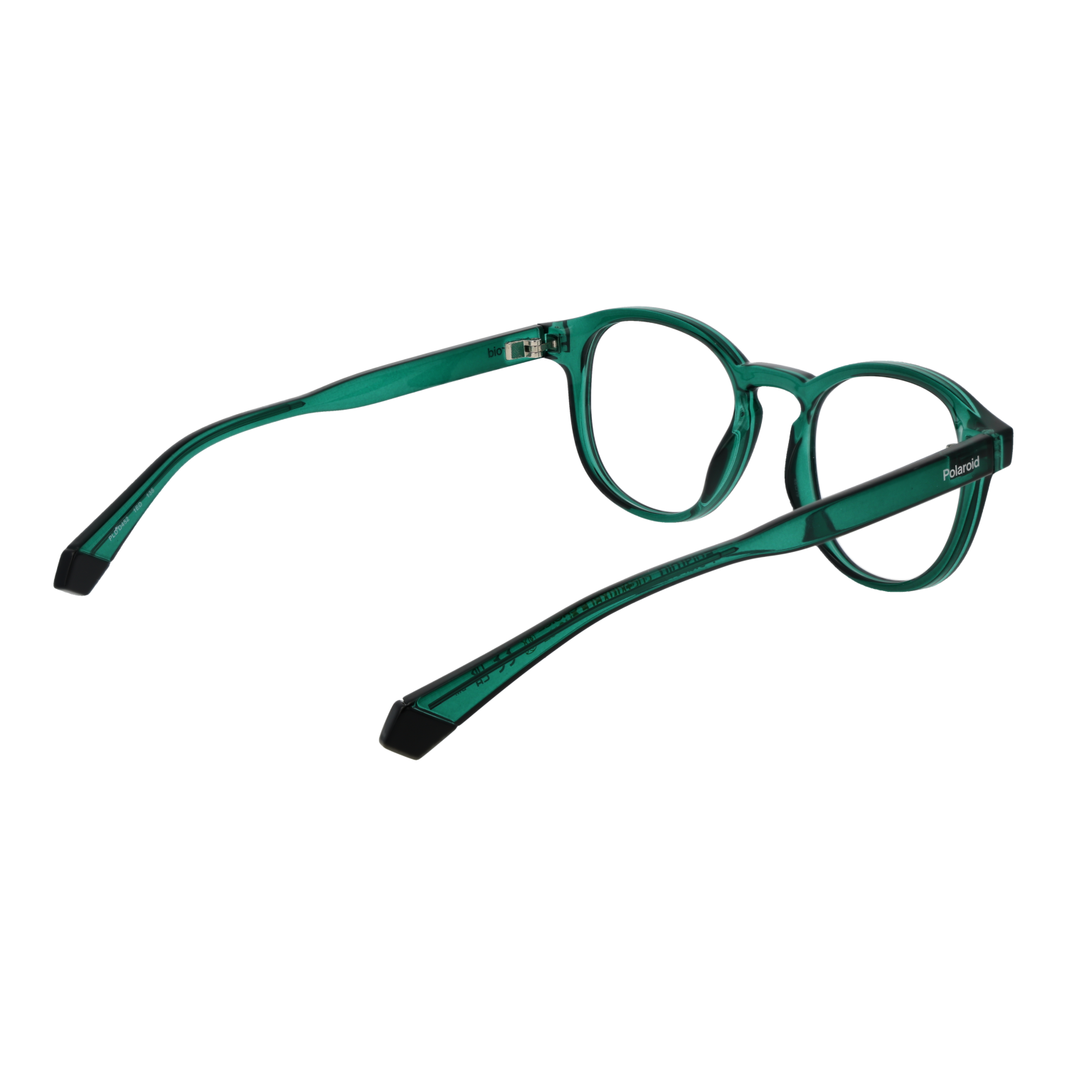 Polaroid glasses in Green, model Polaroid Optical Frames PLD D452 1ED 48, from Burghley & Co – Luxury eyewear UK