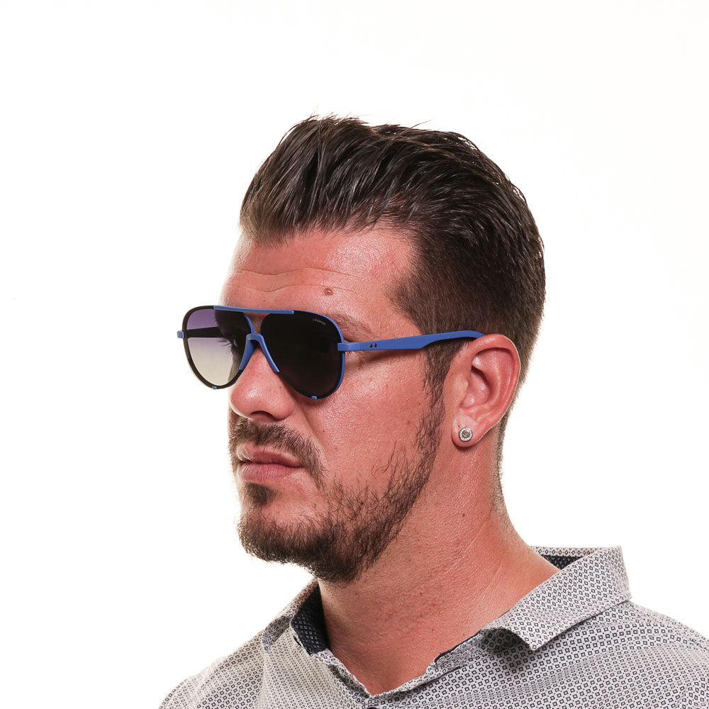Polaroid Aviator sunglasses in Blue with Plastic frame, model Polaroid Sunglasses PLD 6017/S 60ZDI, from Burghley & Co – Luxury eyewear UK