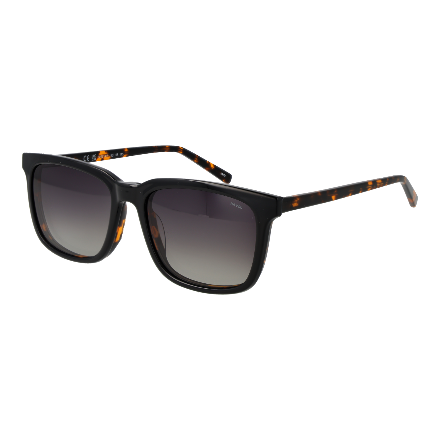 Invu Frames with Sunglasses-Clips M4214 B 56