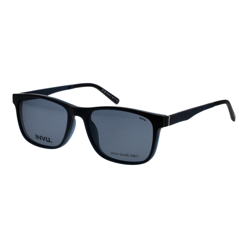 Invu Frames with Sunglasses-Clips M4253 B 56