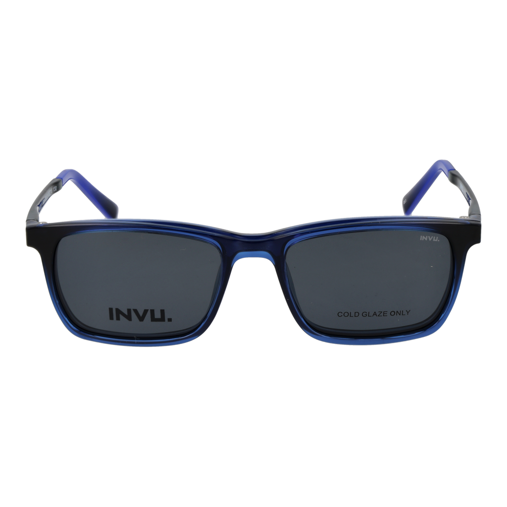 Invu Frames with Sunglasses-Clips M4003 F 49