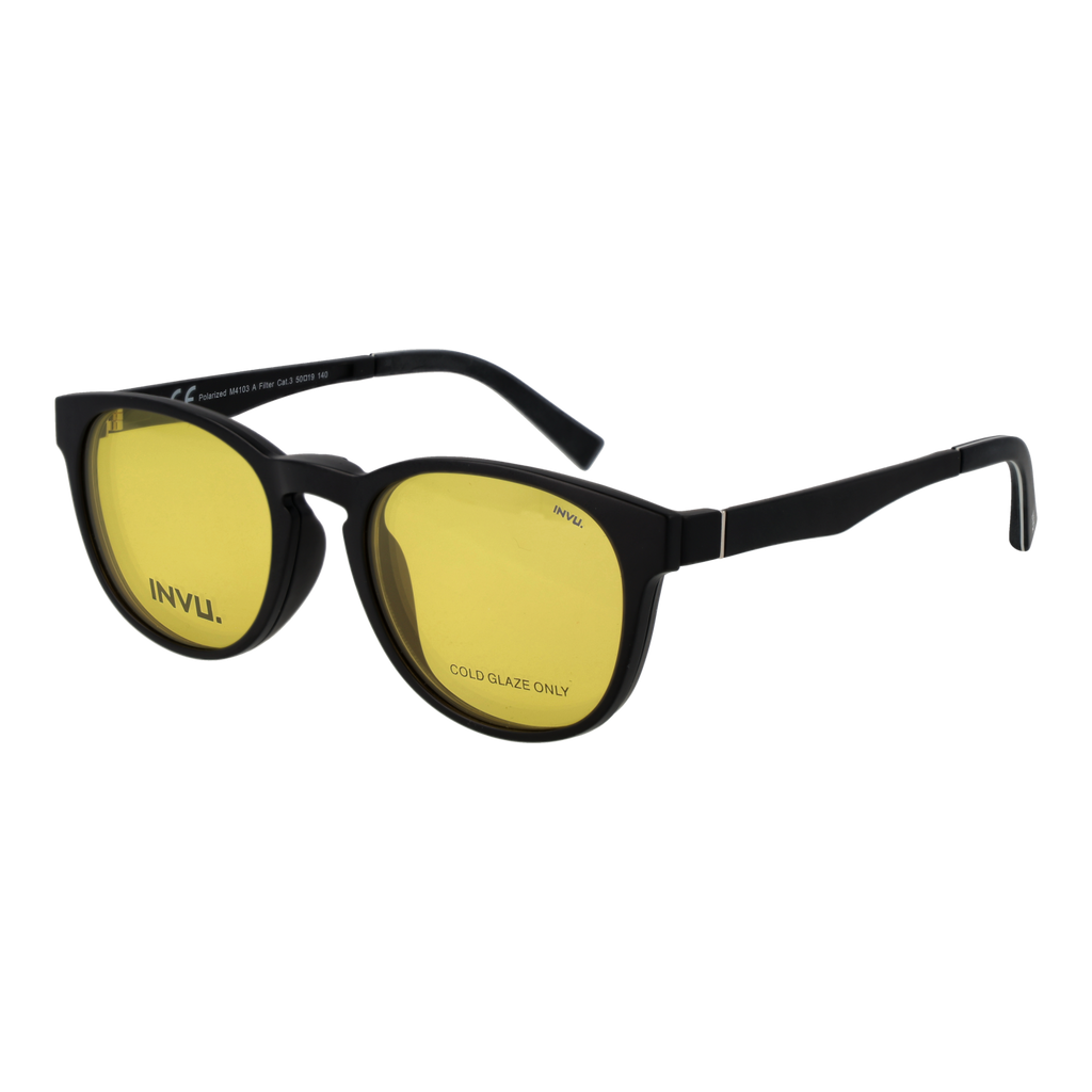 Invu Frames with Sunglasses-Clips M4103 AY 50