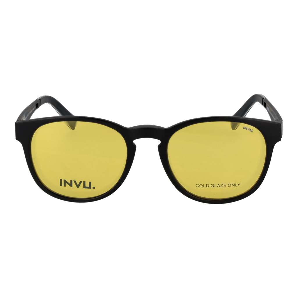 Invu Frames with Sunglasses-Clips M4103 AY 50