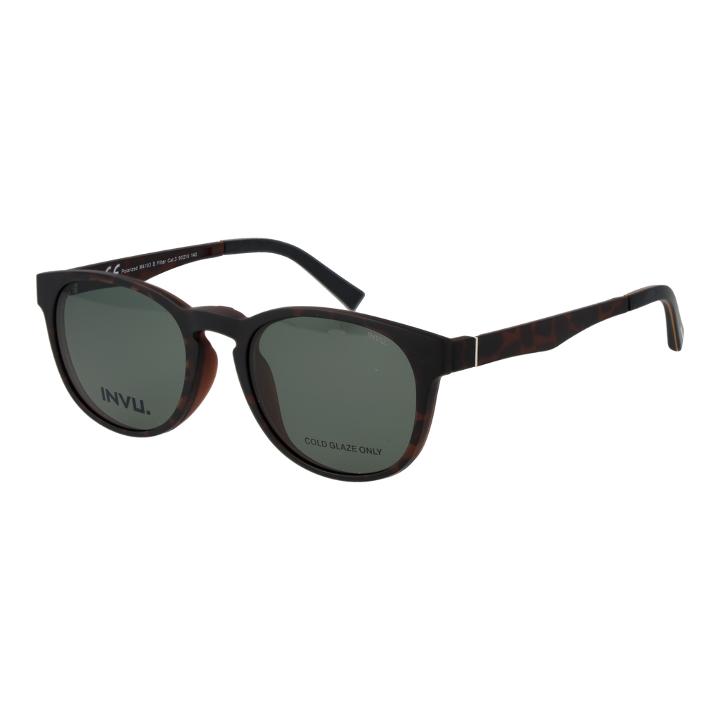 Invu Frames with Sunglasses-Clips M4103 BY 50