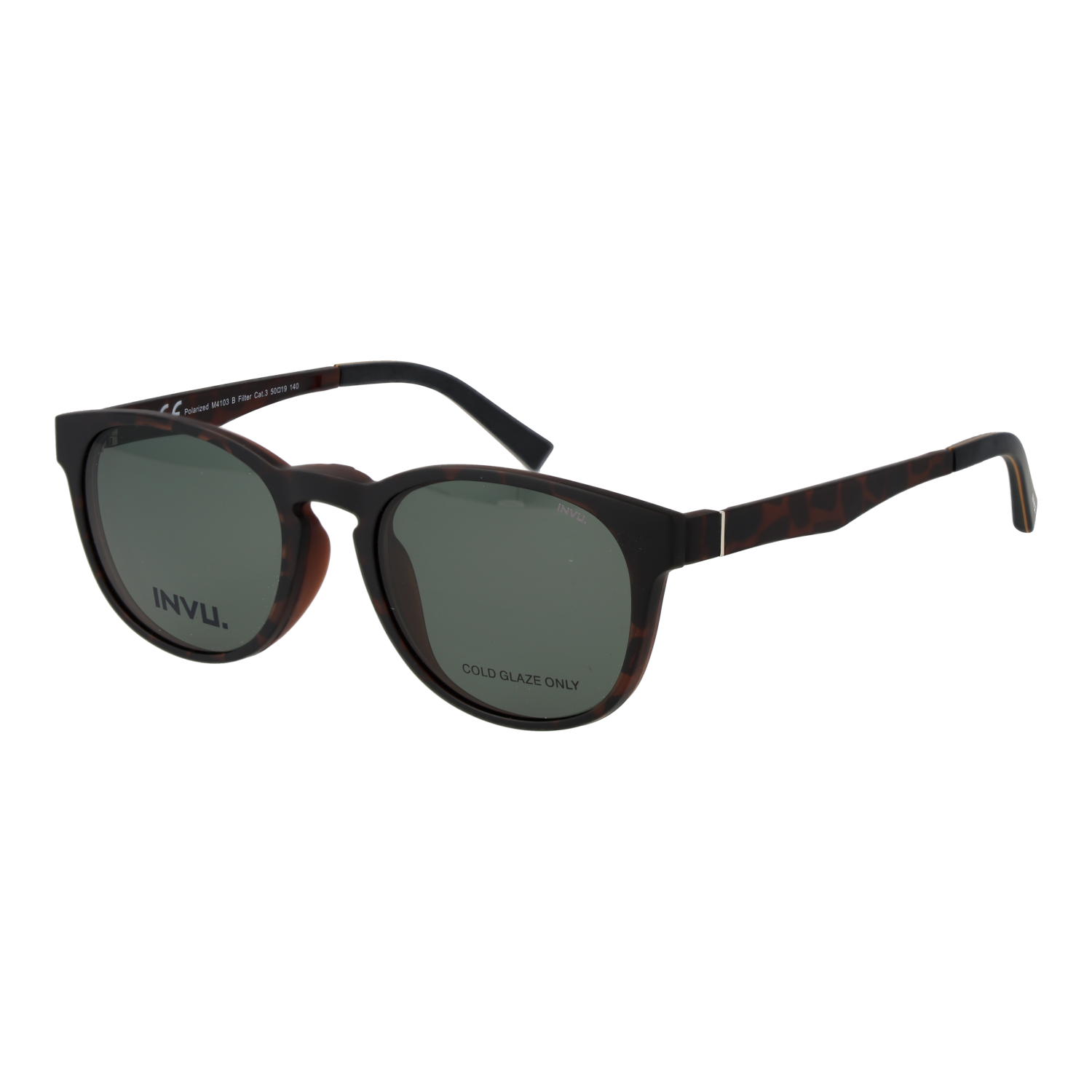 Invu Frames with Sunglasses-Clips M4103 BY 50