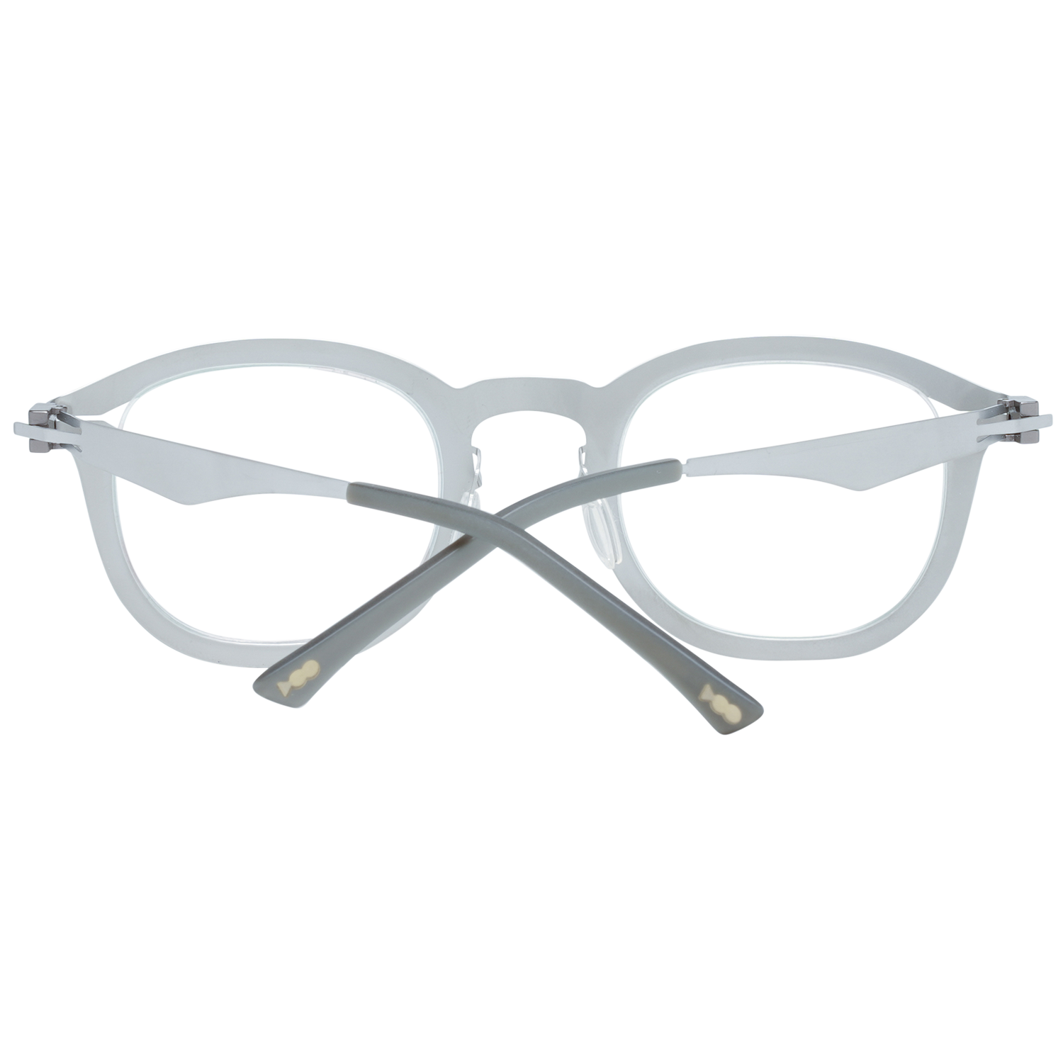 Greater Than Infinity Round glasses in Silver with Metal frame, model Greater Than Infinity Optical Frames GT003 46V05, from Burghley & Co – Luxury eyewear UK