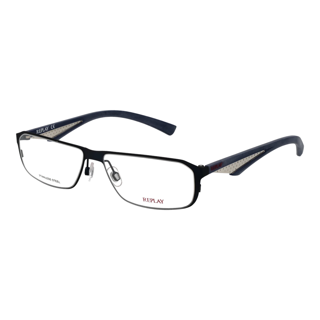 Replay Rectangle glasses, Metal frame, Replay Optical Frames RY060 04 55 – Burghley & Co (Image 1)