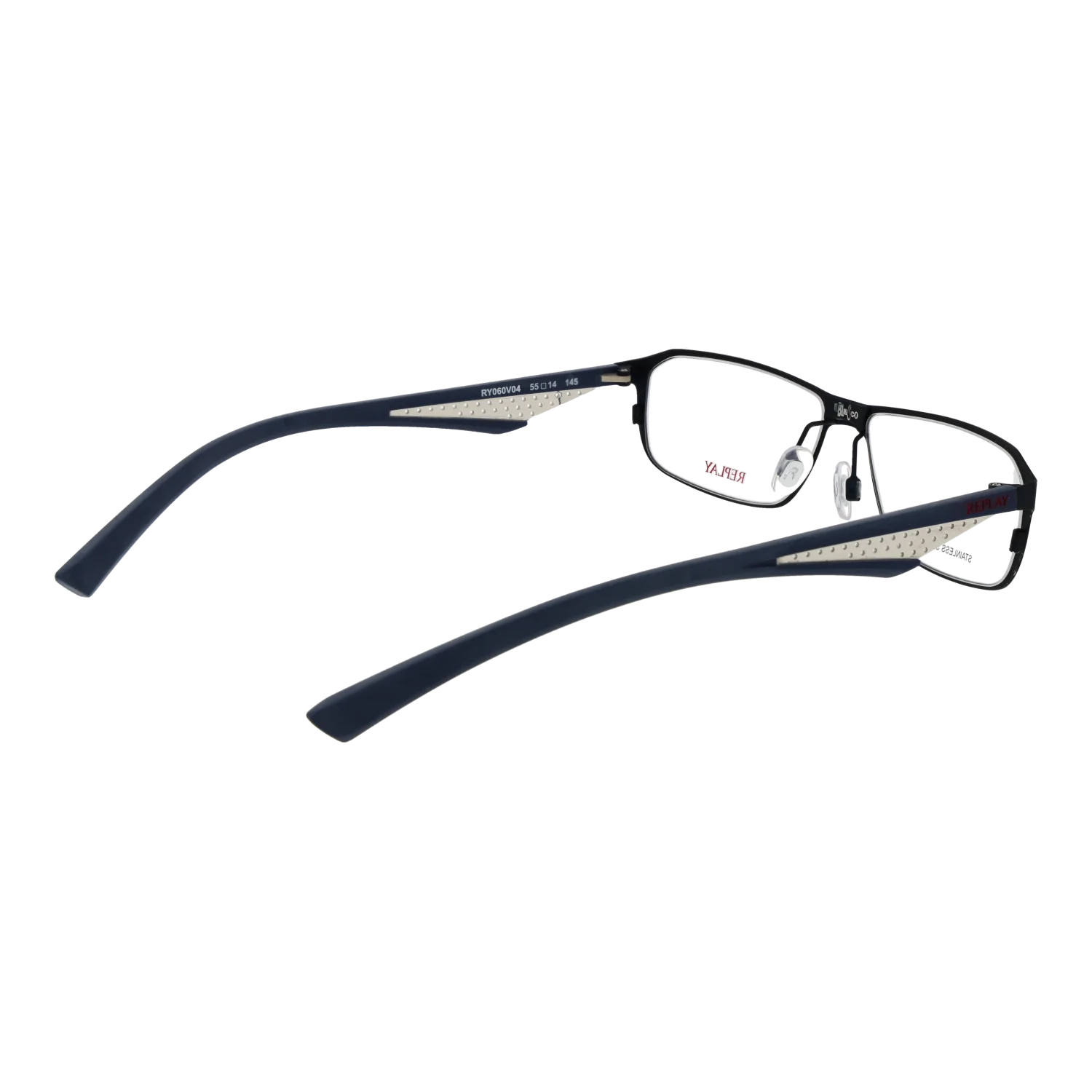 Replay Rectangle glasses, Metal frame, Replay Optical Frames RY060 04 55 – Burghley & Co (Image 3)