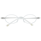 Greater Than Infinity Oval glasses in Silver with Metal frame, model Greater Than Infinity Optical Frames GT015 46V01, from Burghley & Co – Luxury eyewear UK