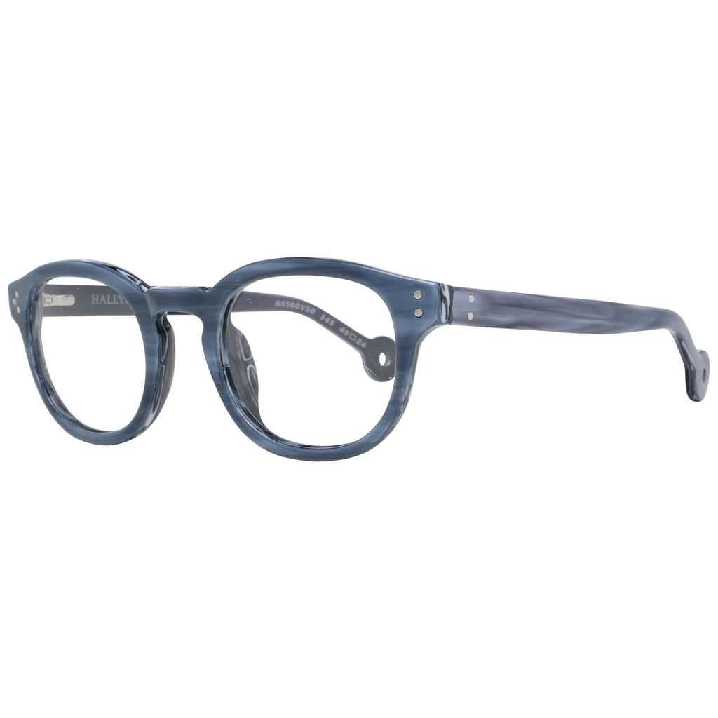 Hally & Son Round glasses in Blue with Plastic frame, model Hally & Son Optical Frame HS500V 50 49, from Burghley & Co – Luxury eyewear UK
